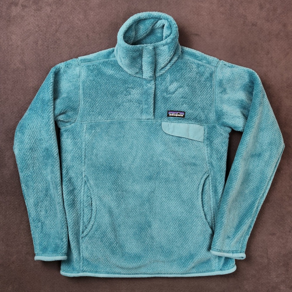 Patagonia Re Tool Snap T Pullover Womens Small Turquoise Teal Sweater - Picture 1 of 11
